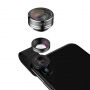 Set de obiective JOYROOM 3 în 1 pent5ur camera foto, obiectiv ochi de peşte / obiectiv macro / obiectiv telescopic / obiectiv panoramic, pentru Apple iPhone