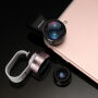 Set de obiective JOYROOM 3 în 1 pent5ur camera foto, obiectiv ochi de peşte / obiectiv macro / obiectiv telescopic / obiectiv panoramic, pentru Apple iPhone