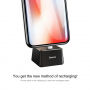 Stativ de încărcare BASEUS, din aluminiu, pentru Apple iPhone - negru
