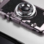 Carcasă stilată, cu design de fotoaparat retro, pentru Apple iPhone XS / iPhone X - negru