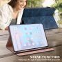 Carcasă din piele PU cu sport și spațiu pentru carduri pentru iPad 10,2" (2019-2021) / Air 3 (2019) / Pro 10,5" - albastru inchis