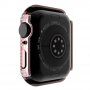 Carcasă acoperită cu pietre sticlă securizată pentru Apple Watch 40mm - roz