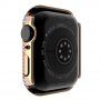 Carcasă acoperită cu pietre sticlă securizată pentru Apple Watch 40mm - roz-auriu