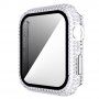 Carcasă acoperită cu pietre sticlă securizată pentru Apple Watch 40mm - transparent