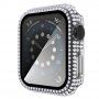 Carcasă acoperită cu pietre sticlă securizată pentru Apple Watch 40mm - transparent