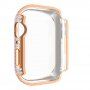 Carcasă acoperită cu pietre sticlă securizată pentru Apple Watch 45 mm - roz-auriu