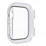 Carcasă acoperită cu pietre sticlă securizată pentru Apple Watch 45 mm - transparent