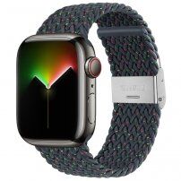 Curea din nailon cu buline colorate pentru Apple Watch 42mm / 41mm / 40mm / 38mm - gri