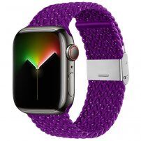Curea din nailon cu buline colorate pentru Apple Watch 42mm / 41mm / 40mm / 38mm - violet