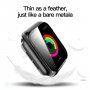 Carcasă transparentă cu sticlă securizată pentru Apple Watch 42mm - gri