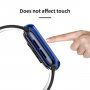 Carcasă transparentă cu sticlă securizată pentru Apple Watch 40mm - albastru