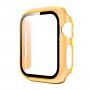 Carcasă transparentă cu sticlă securizată pentru Apple Watch 44mm - portocaliu