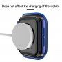 Carcasă transparentă cu sticlă securizată pentru Apple Watch 44mm - albastru