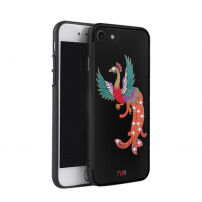 Carcasă de protecţie de lux, pentru Apple iPhone SE (2020/2022) / 8 / 7, cu broderie - păun