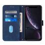 Carcasă flip cu curea în stil crossbody pentru iPhone XR - albastru