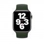 Curea din silicon filetat pentru Apple Watch 42mm / 41mm / 40mm / 38mm - S - măslinie