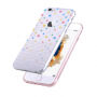 Carcasă de protecţie, din plastic, pentru Apple iPhone 6 / 6S - buline colorate
