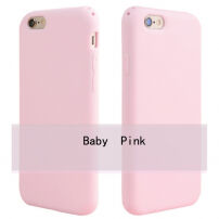 Carcasă netedă din plastic moale, pentru Apple iPhone 6 / 6S - roz