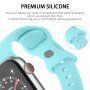 Curea din silicon cu cataramă fluture pentru Apple Watch 42mm / 41mm / 40mm / 38mm - gri