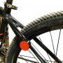 Carcasă cu reflector în partea din spate pentru a se atașa la bicicletă pentru AirTag 1 / 2 - roșu