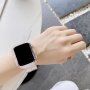 Carcasă cu curea transparentă pentru Apple Watch 45mm / 44mm / 42mm - roz neon