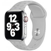 Curea din silicon cu model lăbuțe pentru Apple Watch 42mm / 41mm / 40mm / 38mm - gri