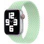Curea din nailon cu model împletit pentru Apple Watch Ultra 49mm / 46mm / 45mm / 44mm / 42mm - L - verde