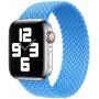 Curea din nailon cu model împletit pentru Apple Watch Ultra 49mm / 46mm / 45mm / 44mm / 42mm - L - albastru ceresc