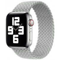 Curea din nailon cu model împletit pentru Apple Watch Ultra 49mm / 46mm / 45mm / 44mm / 42mm - XS - gri