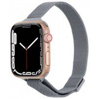 Curea metalică subțire pentru Apple Watch 42mm / 41mm / 40mm / 38mm - gri
