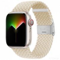 Curea din nailon pentru Apple Watch Ultra 49mm / 46mm / 45mm / 44mm / 42mm - bej