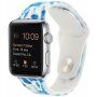 Curea din silicon cu model batik pentru Apple Watch Ultra 49mm / 46mm / 45mm / 44mm / 42mm - albastru