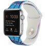 Curea din silicon cu model batik pentru Apple Watch Ultra 49mm / 46mm / 45mm / 44mm / 42mm - albastru-mov
