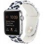 Curea din silicon cu model ghepard pentru Apple Watch Ultra 49mm / 46mm / 45mm / 44mm / 42mm - gri