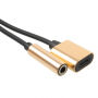 Reducţie de la conector lightning, pentru audiţie muzicală şi încărcare simultană pentru iPhone - auriu