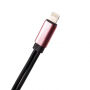 Reducţie de la conector lightning, pentru audiţie muzicală şi încărcare simultană pentru iPhone - roz-auriu