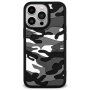 Husă de protecție cu model de camuflaj pentru iPhone 13 Pro - gri