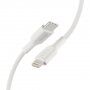 Belkin Playa cablu rezistent MFi Lightning / USB-C pentru iPhone / iPad - 1m - alb