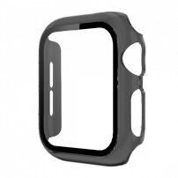 Carcasă transparentă cu sticlă securizată pentru Apple Watch 40mm - gri