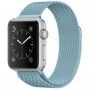 Curea metalică milanese loop pentru Apple Watch Ultra 49mm / 46mm / 45mm / 44mm / 42mm - albastru deschis
