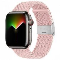 Curea din nailon cu buline colorate pentru Apple Watch 42mm / 41mm / 40mm / 38mm - oldpink
