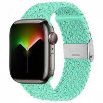 Curea din nailon cu buline colorate pentru Apple Watch 42mm / 41mm / 40mm / 38mm - turcoaz