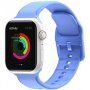 Curea din silicon de culoare unicoloră pentru Apple Watch 42mm / 41mm / 40mm / 38mm - albastru
