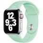 Curea din silicon cu model de flori pentru Apple Watch Ultra 49mm / 46mm / 45mm / 44mm / 42mm - verde pastel