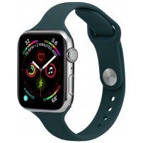 Curea subțire din silicon pentru Apple Watch Ultra 49mm / 46mm / 45mm / 44mm / 42mm - petrol