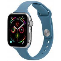 Curea subțire din silicon pentru Apple Watch Ultra 49mm / 46mm / 45mm / 44mm / 42mm - albastru