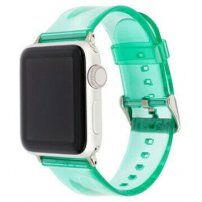 Curea transparentă din silicon pentru Apple Watch 42mm / 41mm / 40mm / 38mm - turcoaz