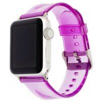 Curea transparentă din silicon pentru Apple Watch Ultra 49mm / 46mm / 45mm / 44mm / 42mm - violet