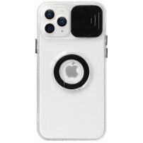 Curea magnetică din piele cu detalii metalice pentru iPhone 13 Pro - negru
