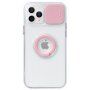 Curea magnetică din piele cu detalii metalice pentru iPhone 13 Pro - roz